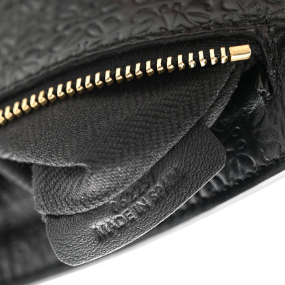 Loewe Calfskin Embossed Mini Repeat T Pouch Black 7 of 7