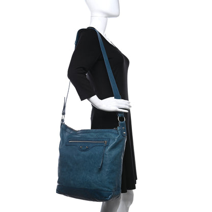 Balenciaga Agneau Day Messenger Bleu Mineral 2 of 14