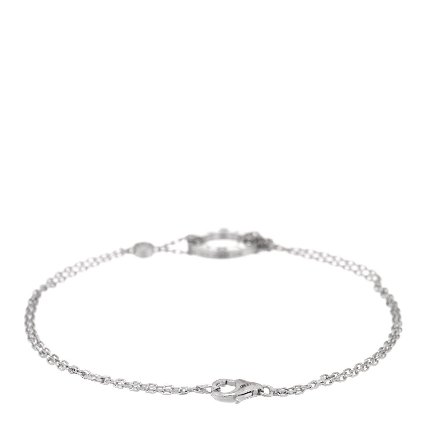 18K White Gold Diamond LOVE Bracelet