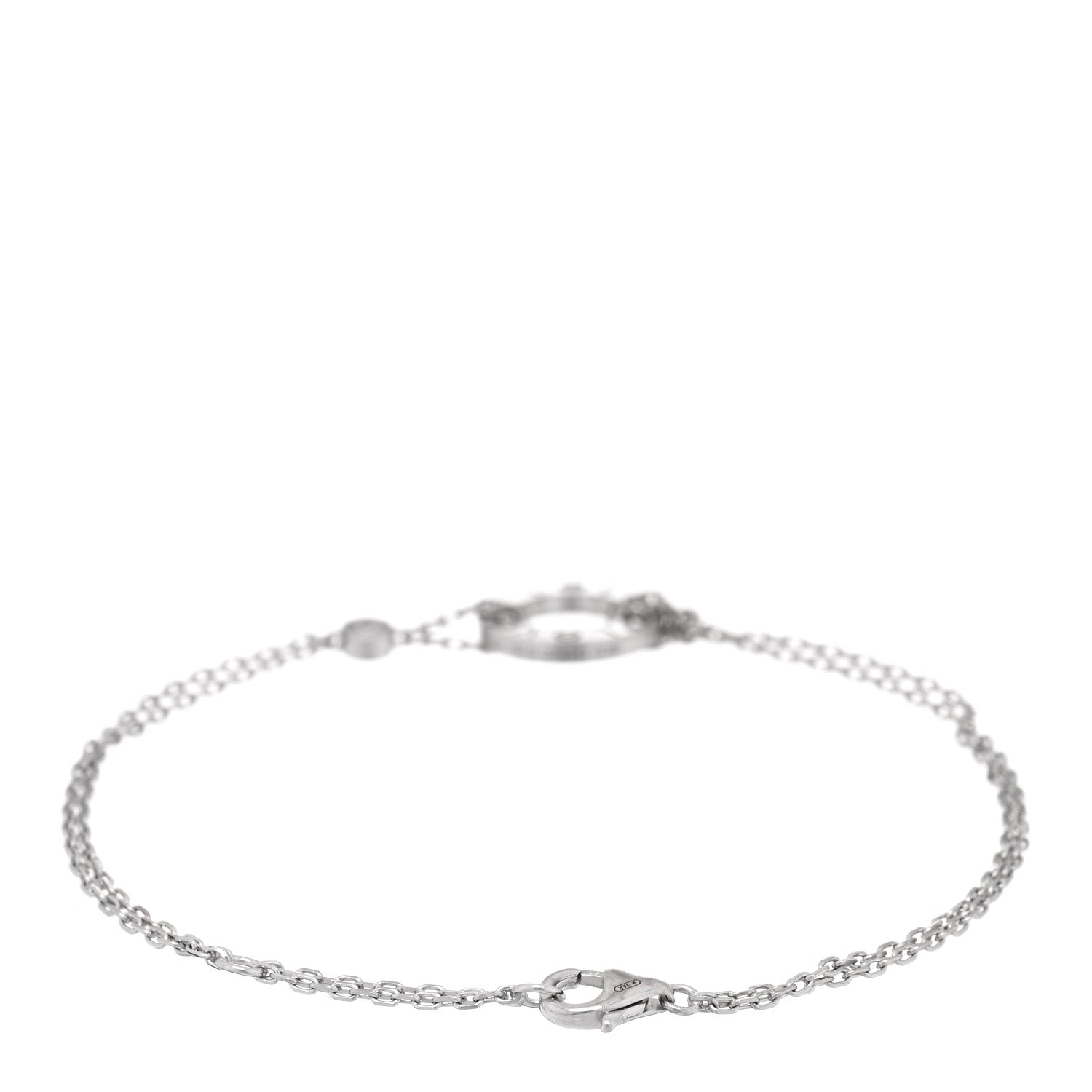 Cartier 18K White Gold Diamond LOVE Bracelet 2 of 3