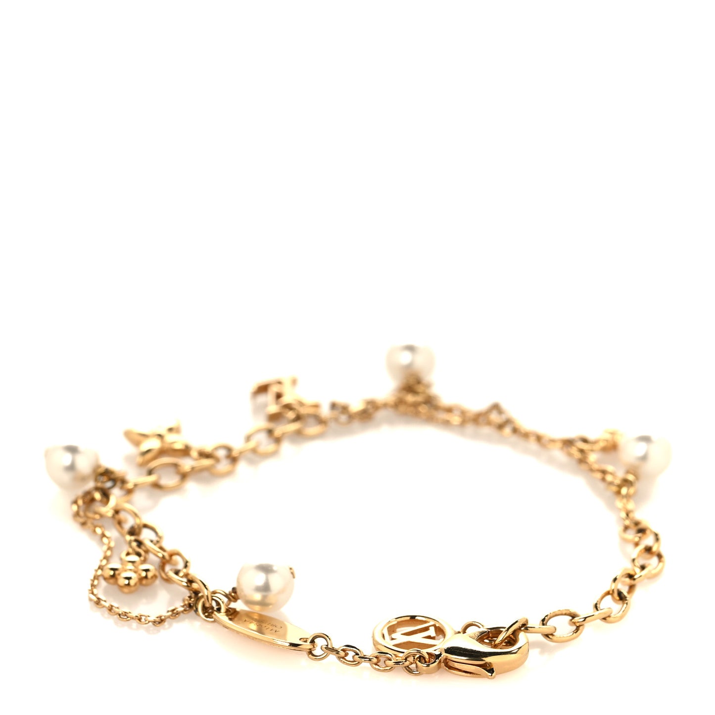 Metal Pearl Blooming Bracelet