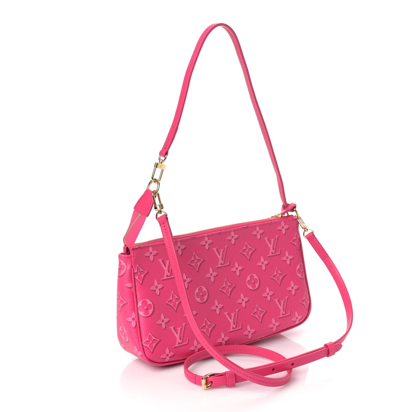 Monogram Fall For You Maxi Multi Pochette Accessories Fuchsia