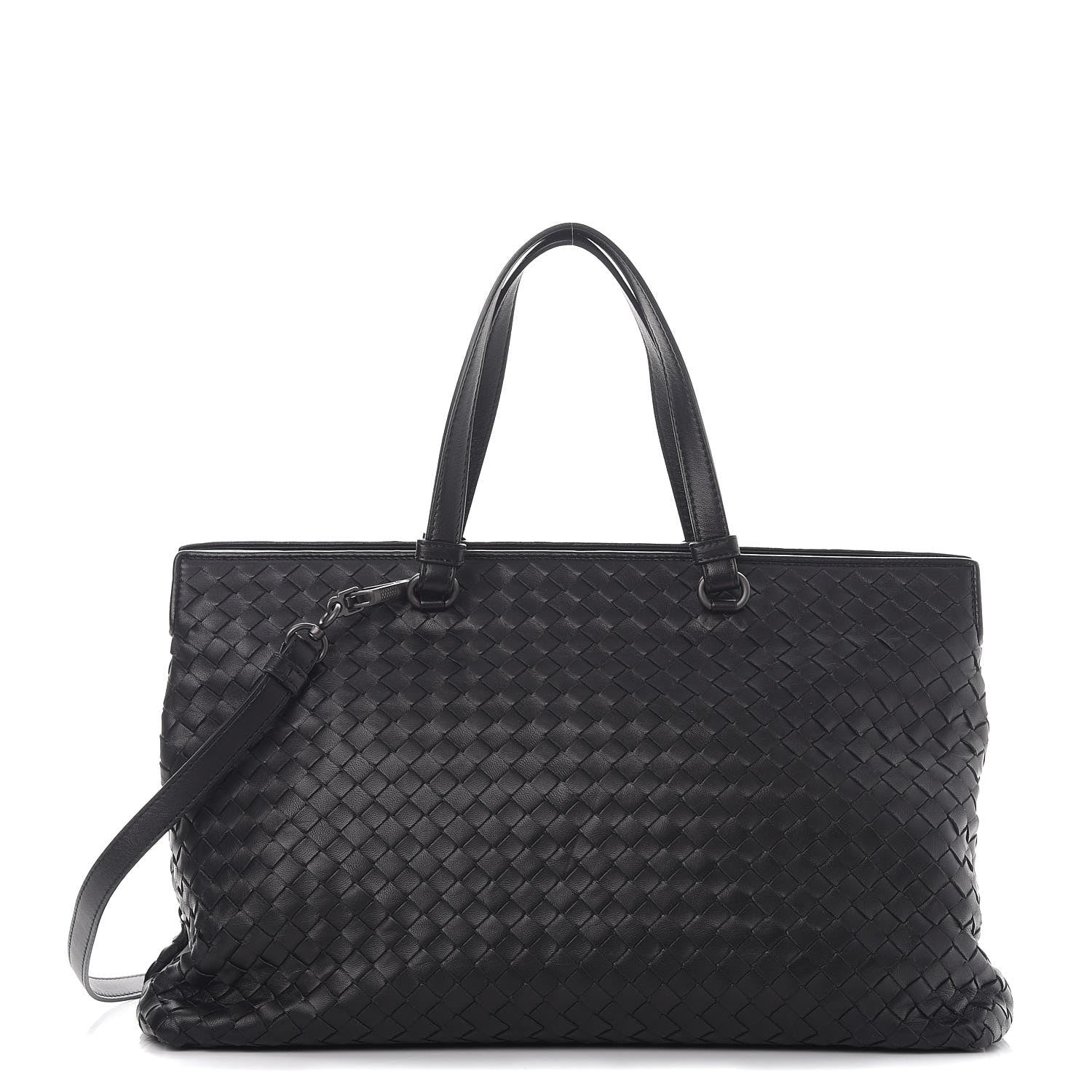 Bottega Veneta Nappa Intrecciato Large Top Handle Tote Black 1 of 9