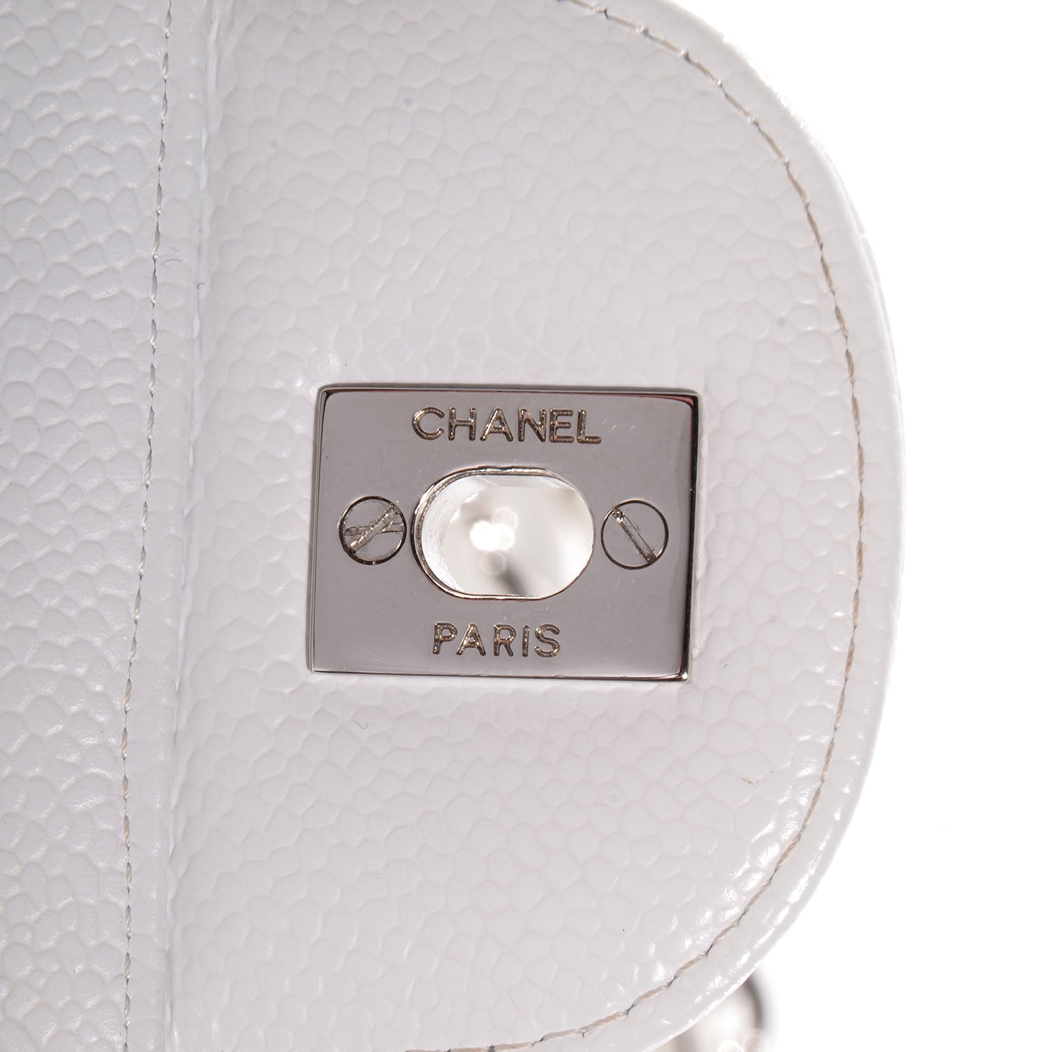 Chanel Caviar Jumbo Single Flap White 6 of 9