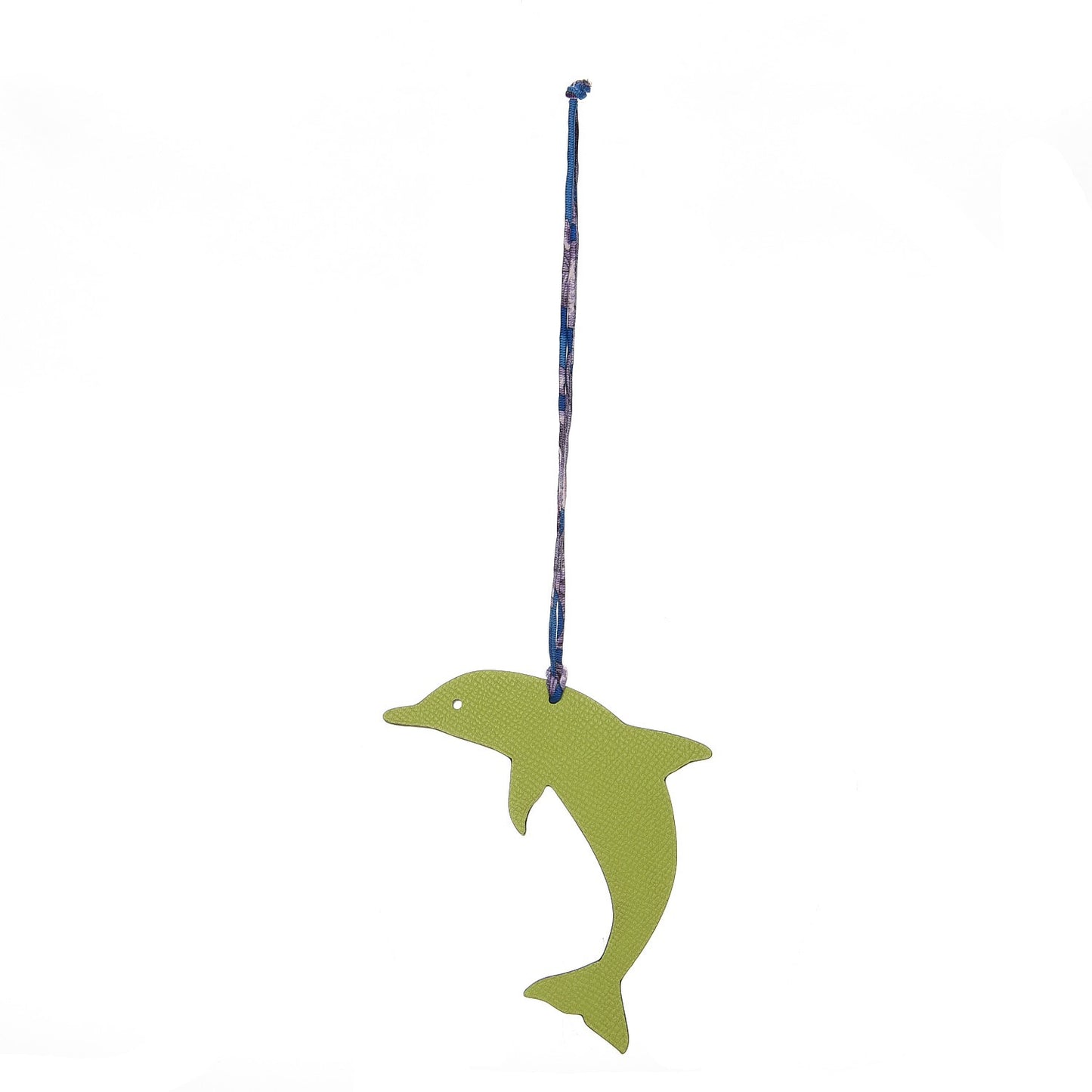 Epsom Togo Petit H Bag Charm Dolphin Kiwi Blue Jean