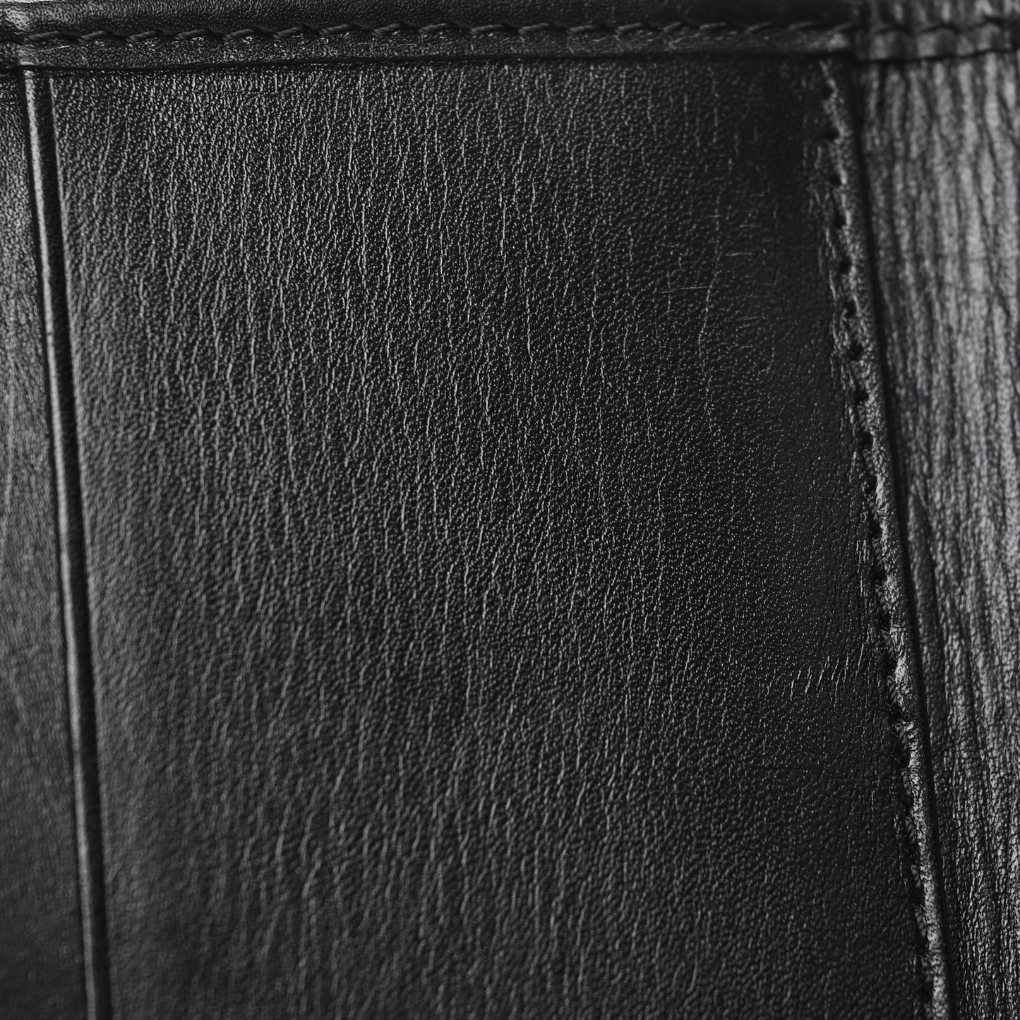 Calfskin VLogo Compact Wallet Black