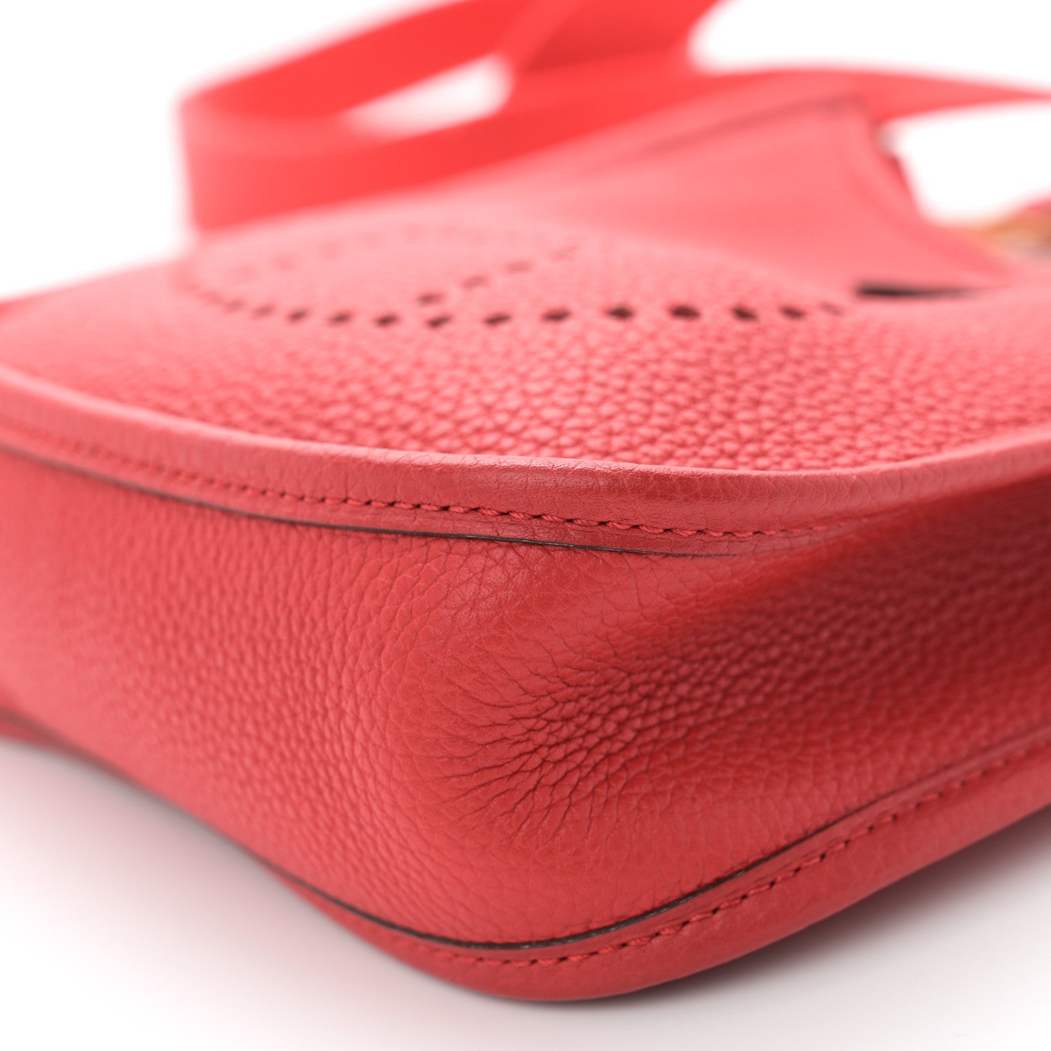 Hermes Taurillon Clemence Evelyne TPM Rouge De Coeur 10 of 10