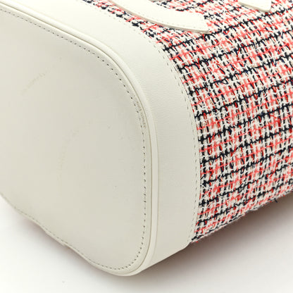 Chanel Tweed Lambskin Timeless Vanity Cosmetic Case White 10 of 13