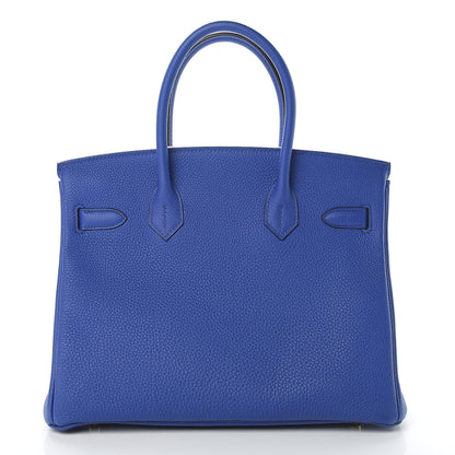 Hermes Togo Birkin 30 Bleu Electrique 4 of 13
