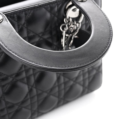 Christian Dior Lambskin Cannage Small My ABCDior Lady Dior Black 12 of 13