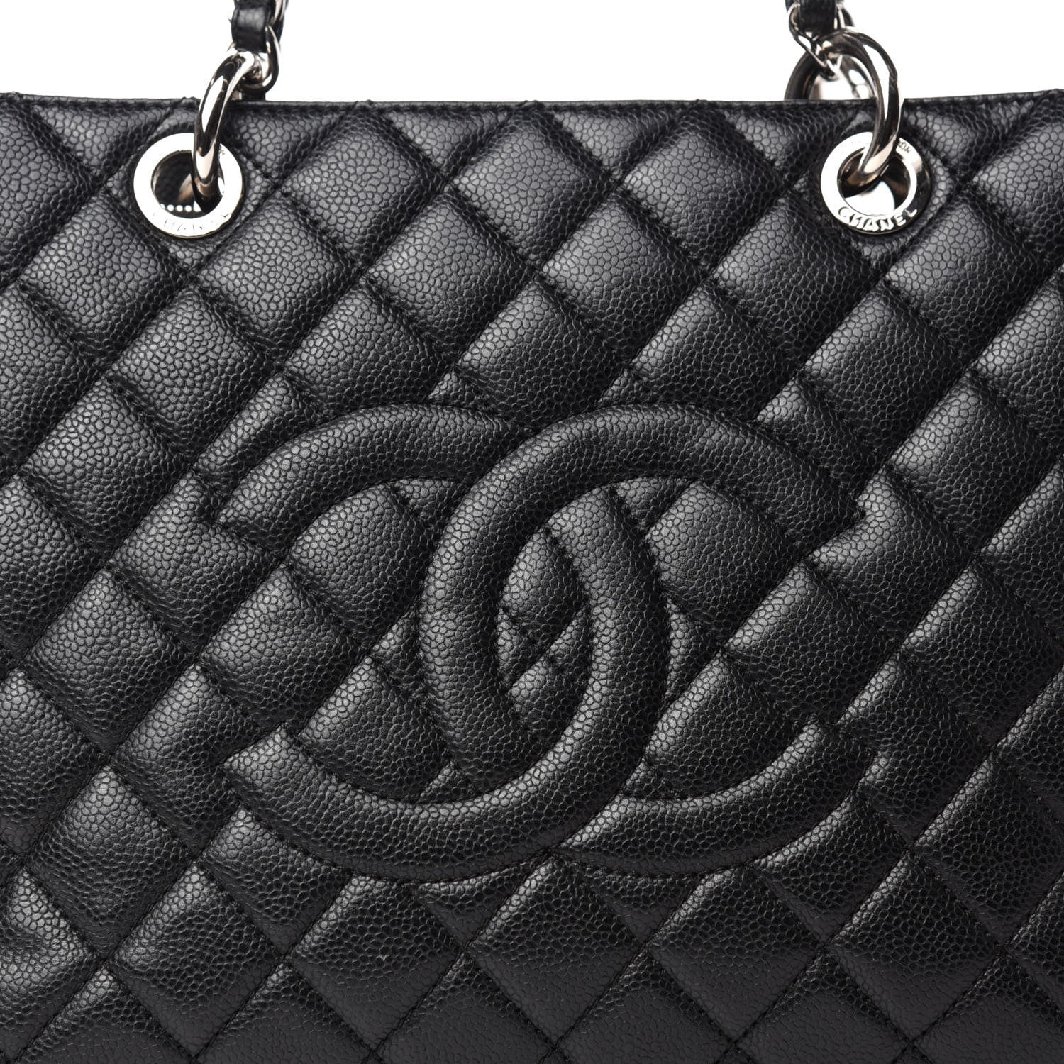 Chanel Caviar Quilted Grand Shopping Tote GST Black 12 of 12