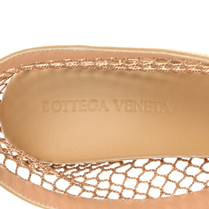 Bottega Veneta Mesh Nappa Chunky Chain Sandals 37 Beige Pony 7 of 8