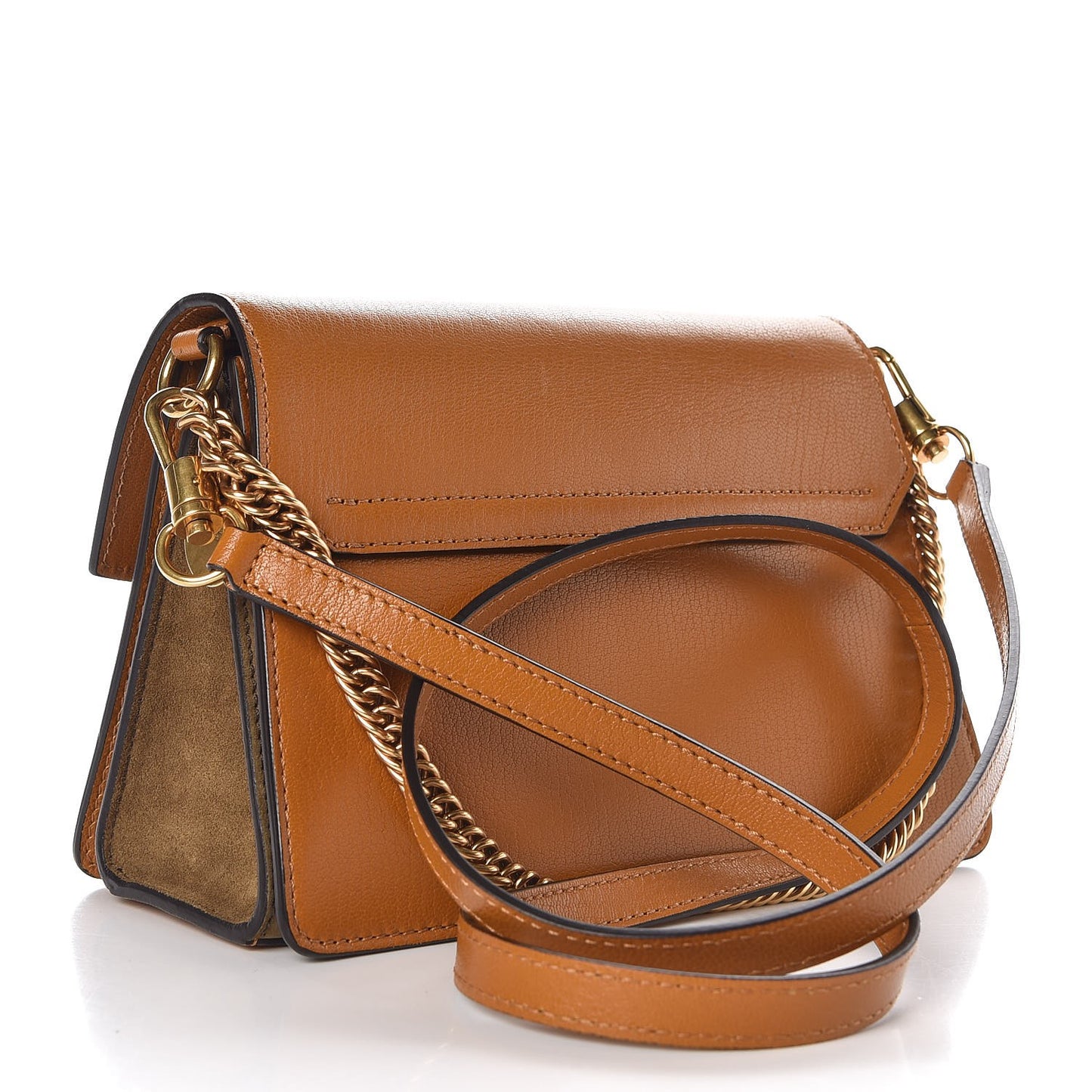 Calfskin Small GV3 Shoulder Bag Amber Mastic