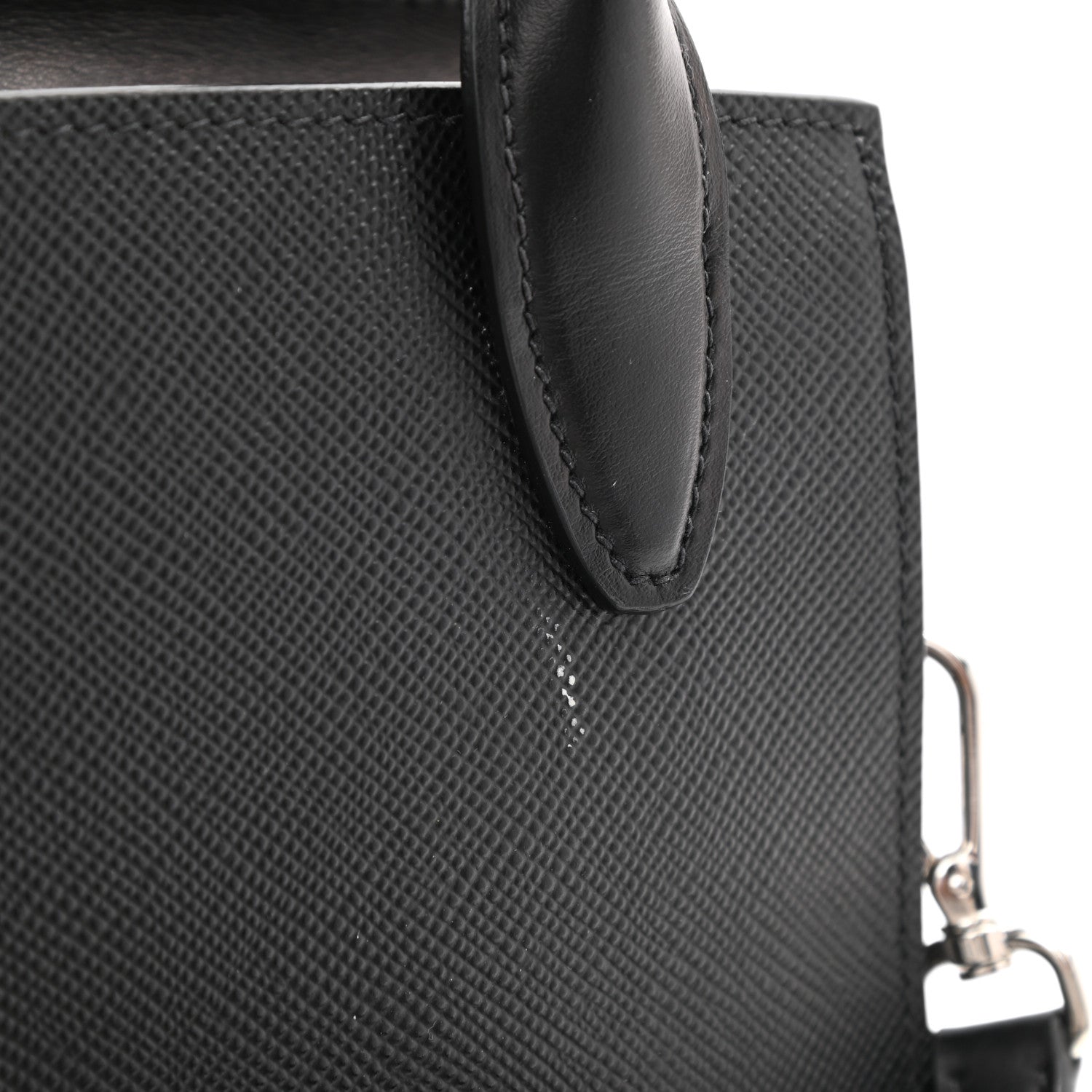 Prada Saffiano Cuir Calfskin Small Kristen Black 21 of 21