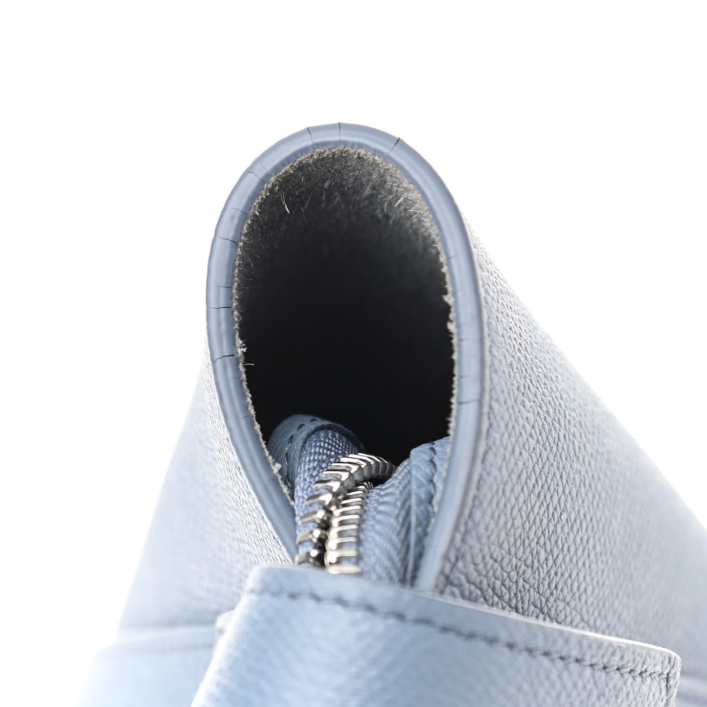 Grained Calfskin Mini Belt Bag Washed Blue