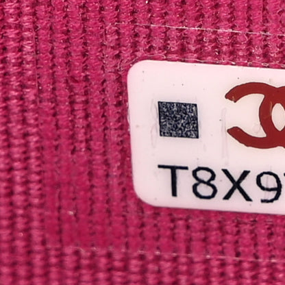 Chanel Caviar Quilted Zip Card Holder Fuchsia 7 of 7