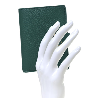 Louis Vuitton Taurillon Capucines Vertical Compact Wallet Green 2 of 8