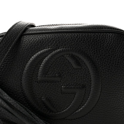 Gucci Pebbled Calfskin Mini Soho Disco Bag Black 8 of 10
