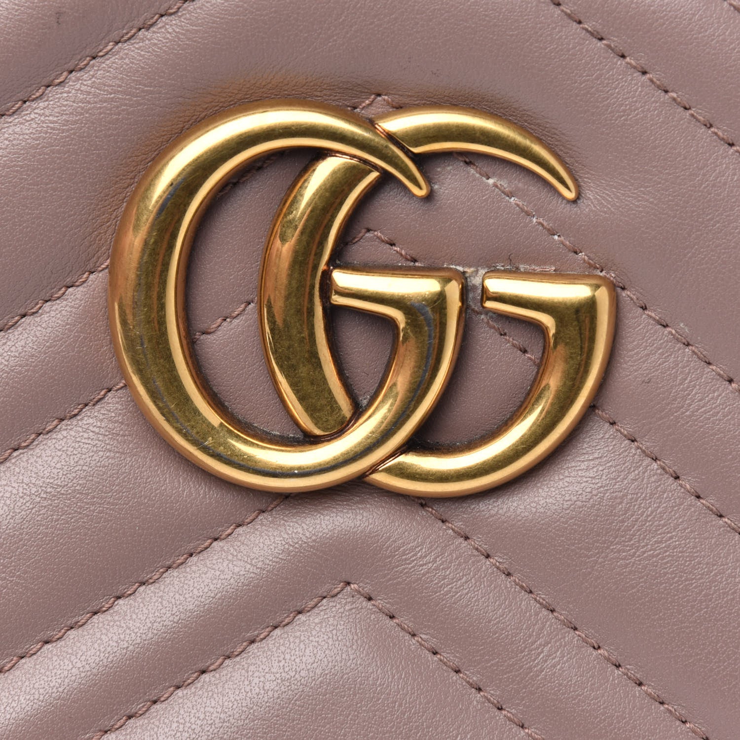 Gucci Calfskin Matelasse Small GG Marmont Chain Shoulder Bag Porcelain Rose 23 of 26