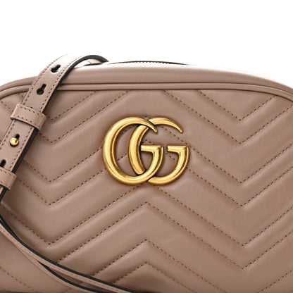 Gucci Calfskin Matelasse Small GG Marmont Chain Shoulder Bag Porcelain Rose 8 of 10