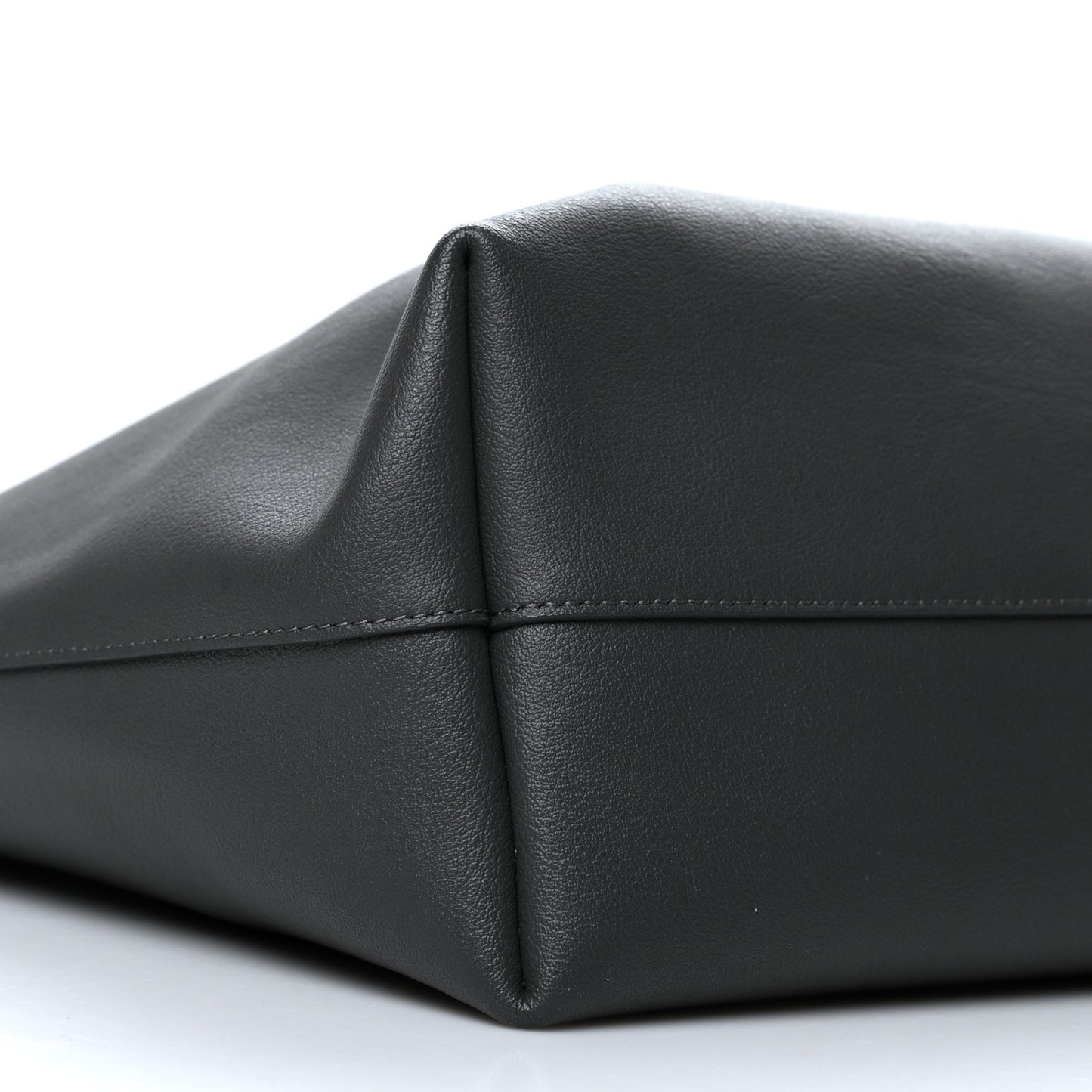 Calfskin Large Shopping Tote Dark Grey