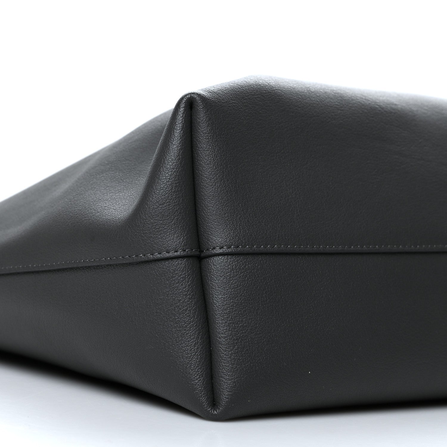 Saint Laurent Calfskin Large Shopping Tote Dark Grey 11 of 12