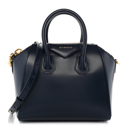 Givenchy Shiny Lord Calfskin Mini Antigona Navy 1 of 10