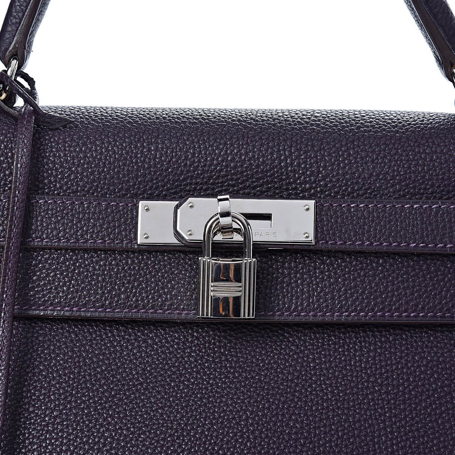 Hermes Togo Kelly Retourne 32 Raisin 12 of 17