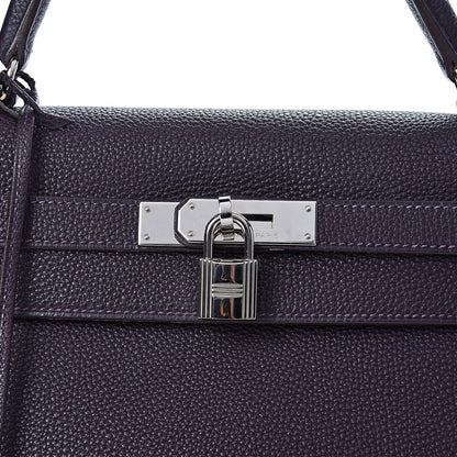 Hermes Togo Kelly Retourne 32 Raisin 12 of 17