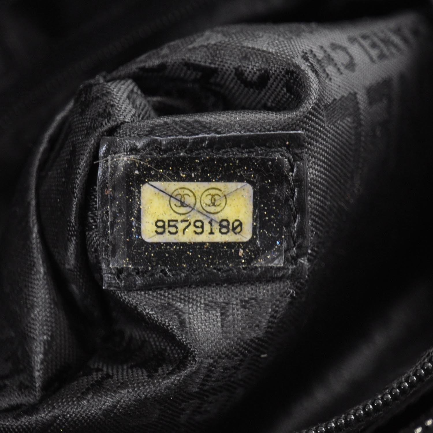 Chanel Leather Perforated Bowler Black 8 of 10