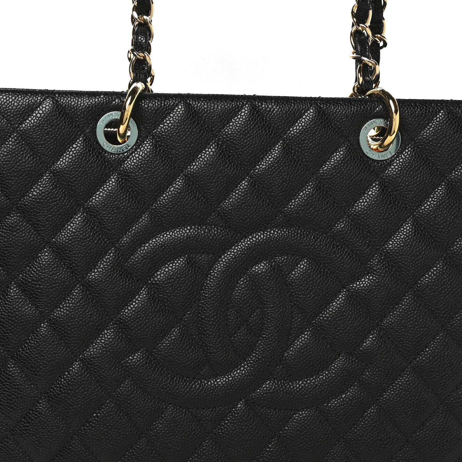 Chanel Caviar Quilted Grand Shopping Tote GST Black 8 of 11