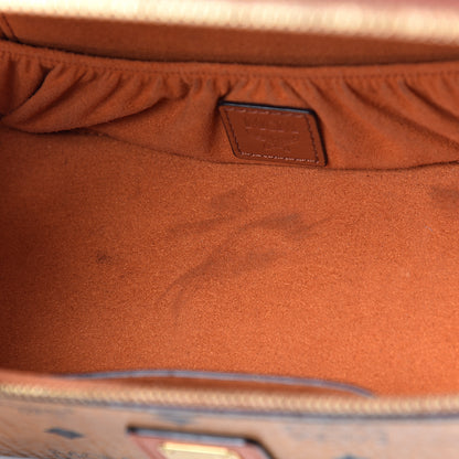 MCM Visetos Vanity Case Cognac 10 of 14