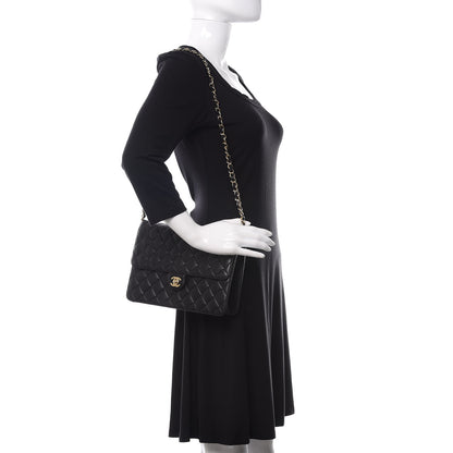 Chanel Lambskin Quilted Medium Single Flap Black 2 of 9