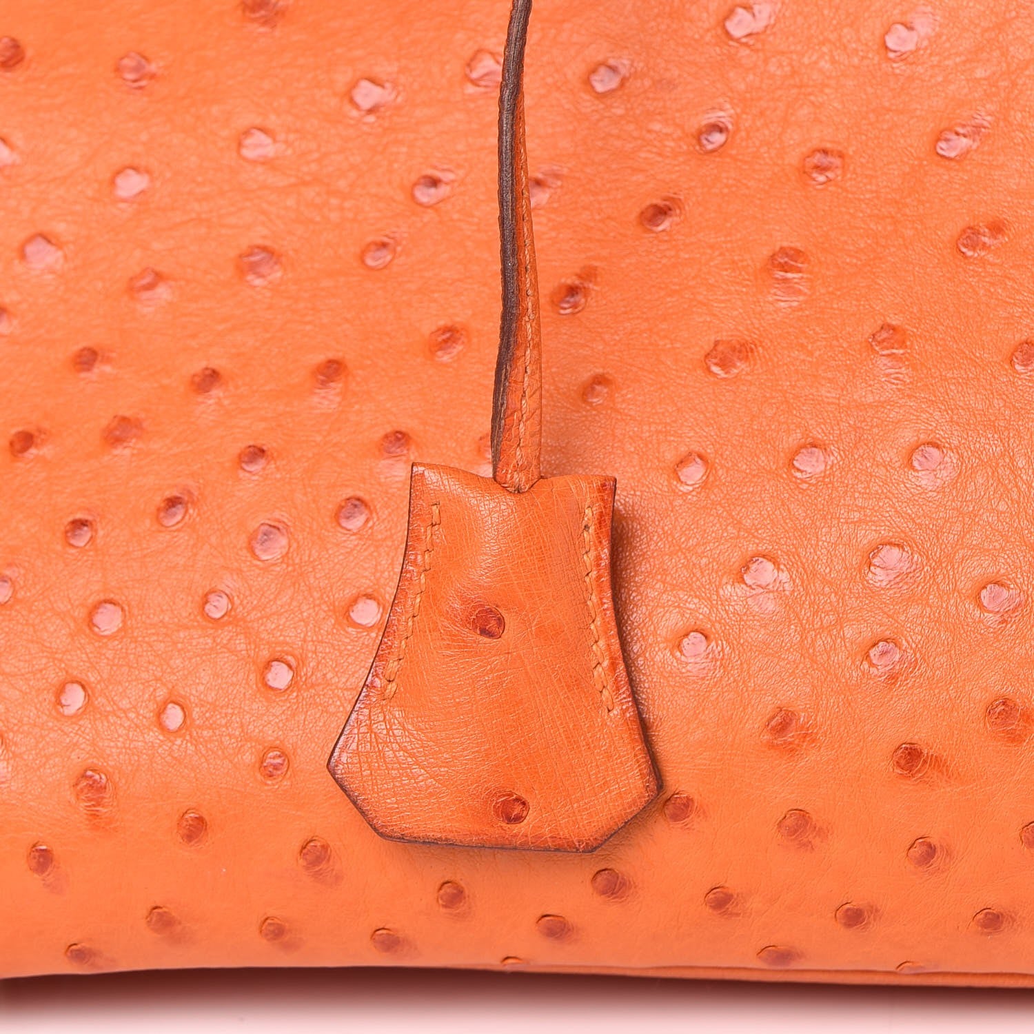 Hermes Ostrich Birkin 35 Orange 22 of 33