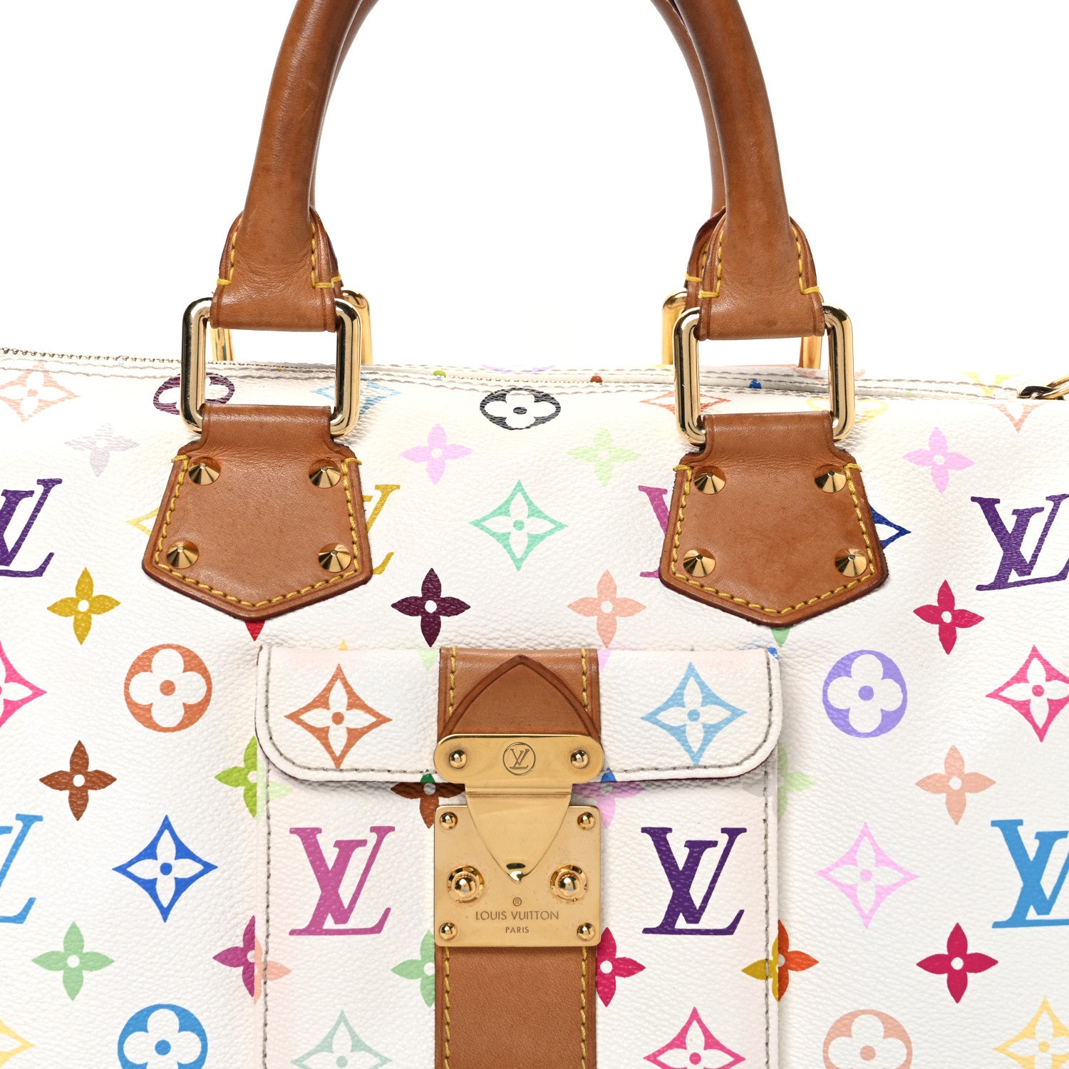 Louis Vuitton Monogram Multicolor Speedy 30 White 7 of 15