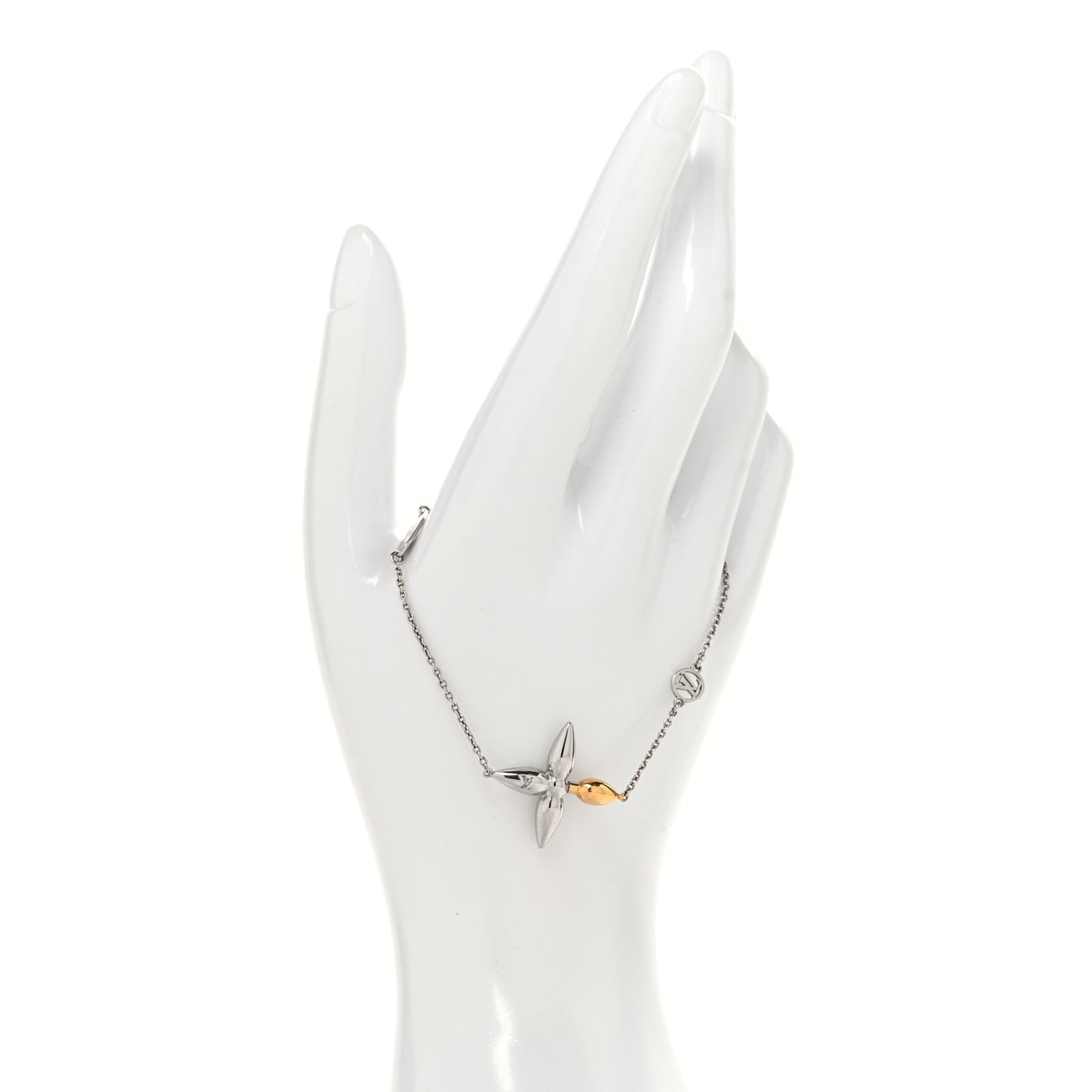 Metal Louisette Charm Bracelet Silver