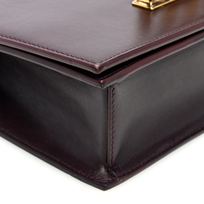 Alexander McQueen Calfskin Knuckle Shoulder Bag Burgundy 8 of 11