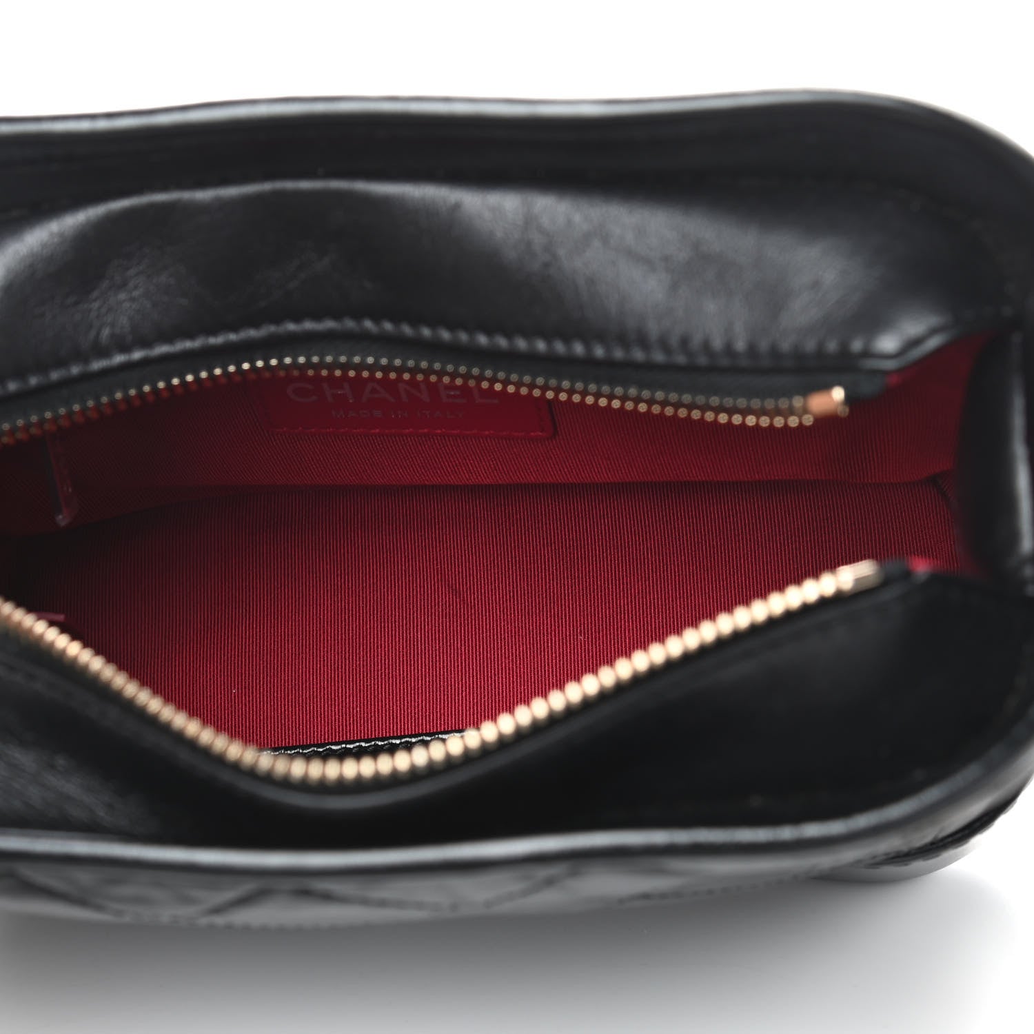 Chanel Aged Calfskin Quilted Small Gabrielle Hobo Black 5 of 9