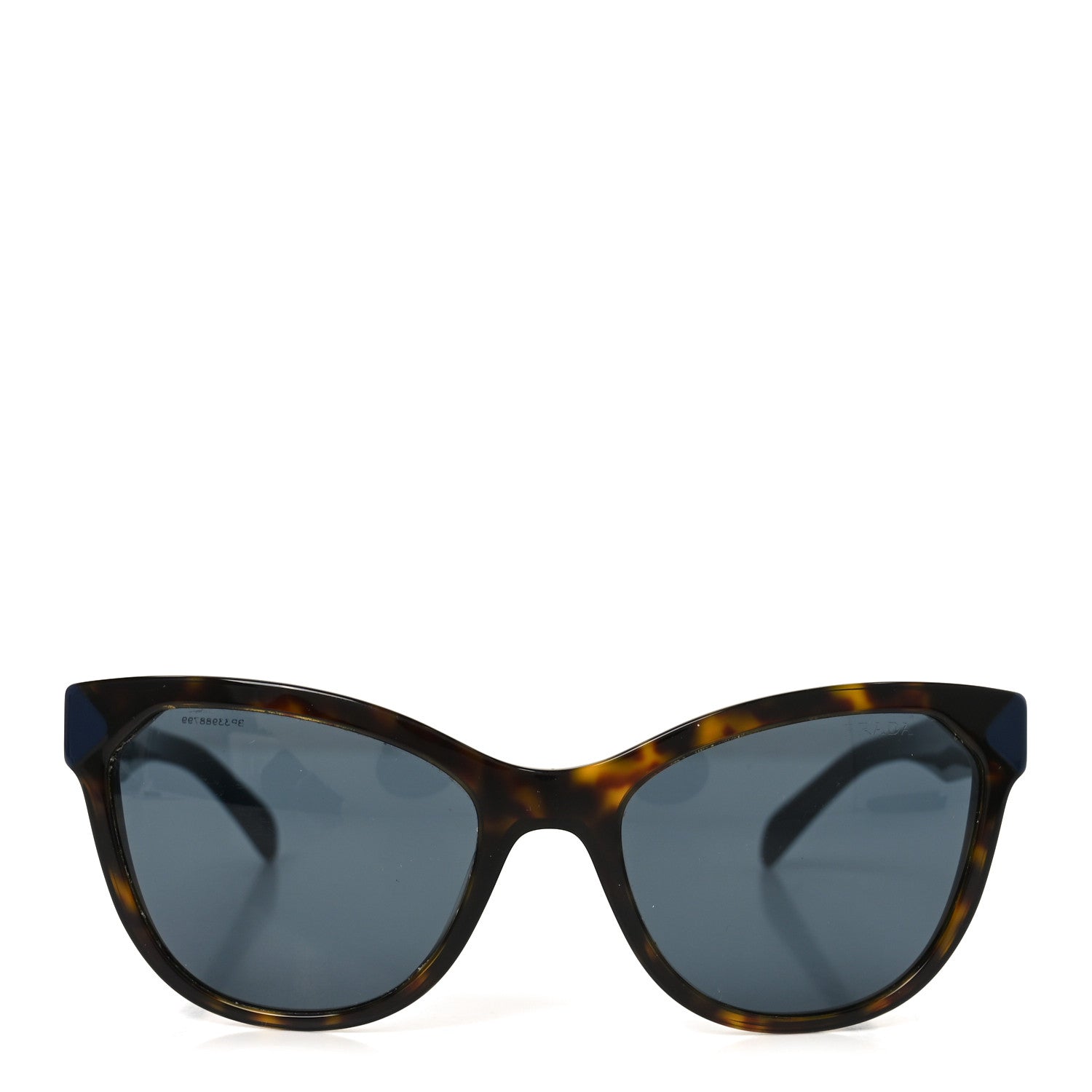 Prada Acetate Cat Eye Sunglasses SPR 21S Tortoise Blue 2 of 6