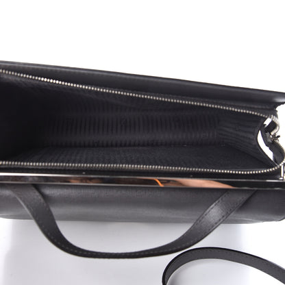 Fendi Vitello Elite Flamingo Demi Jour Shoulder Bag Grey 6 of 12