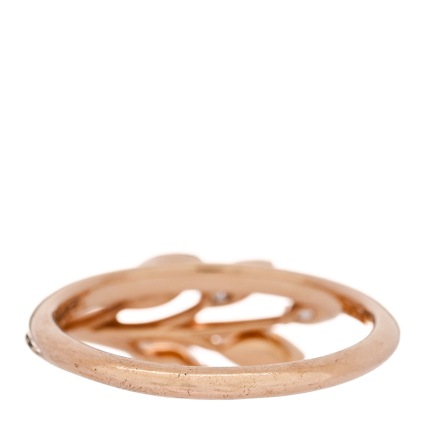 18K Rose Gold Diamond Victoria Vine Ring 52 6