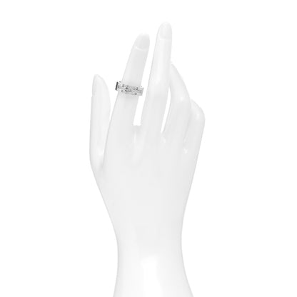 Cartier 18K White Gold Diamond Maillon Panthere Band Ring 50 5.25 2 of 5