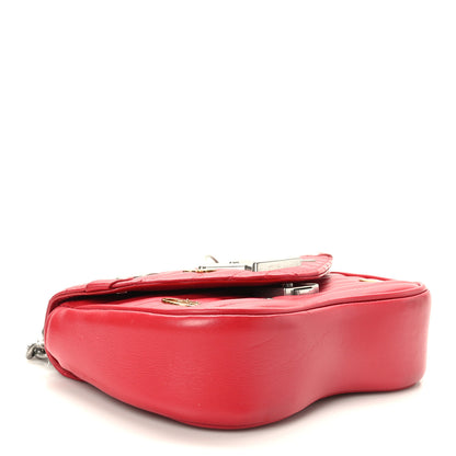 Louis Vuitton Calfskin Love Lock New Wave Chain PM Scarlet 4 of 8