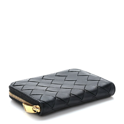 Bottega Veneta Nappa Intrecciato Zip Around Coin Purse Black 4 of 7