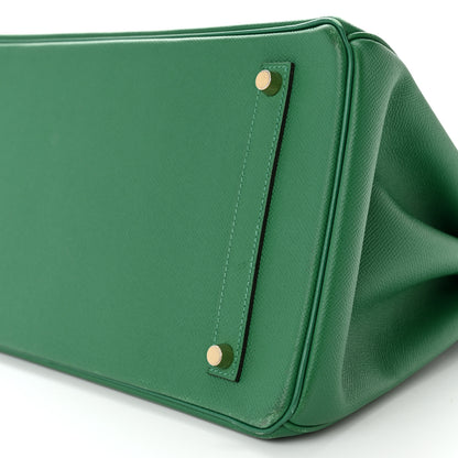 Hermes Epsom Birkin 35 Vert Vertigo 10 of 20