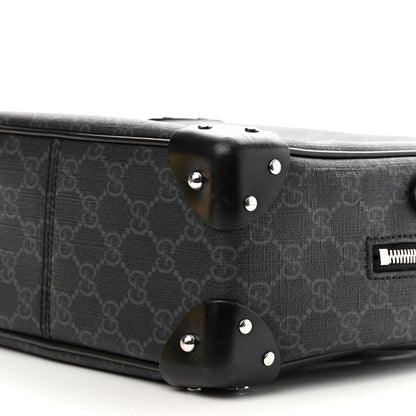Gucci GG Supreme Monogram Selleria Calfskin Square Messenger Bag Black 9 of 12