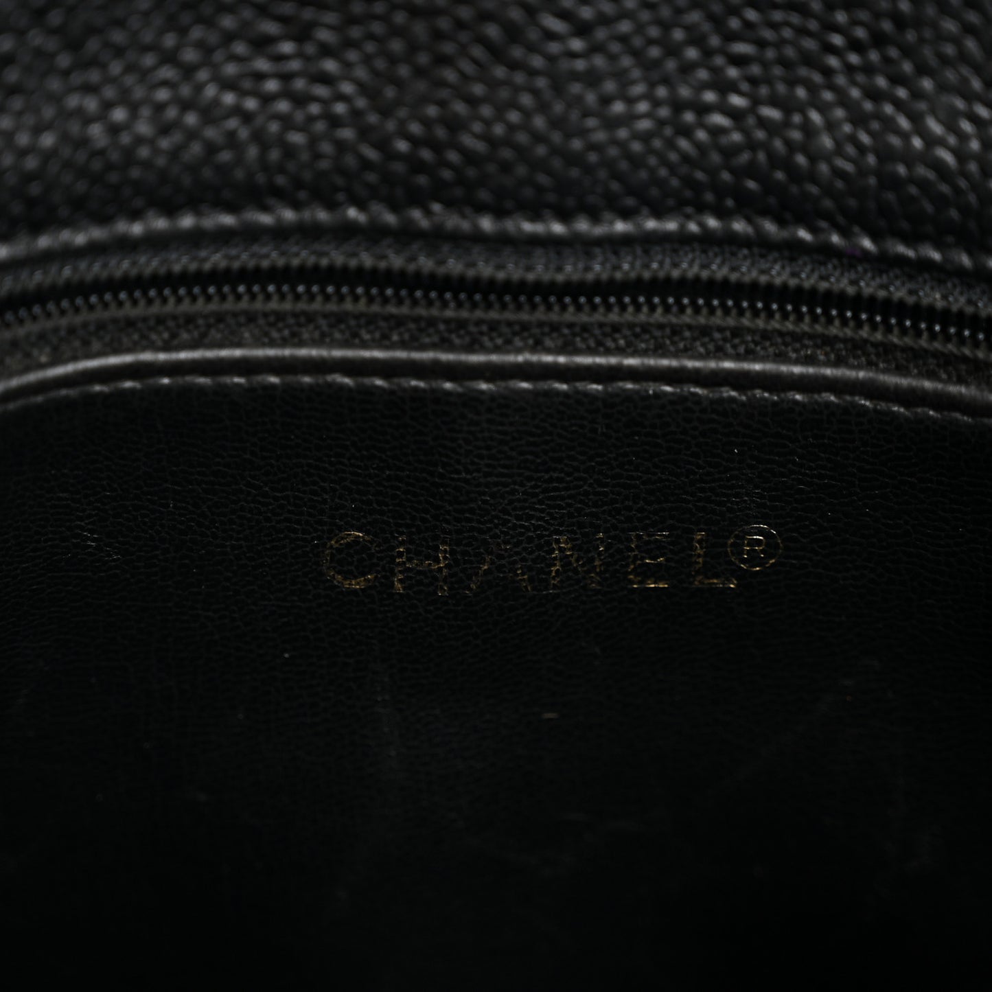Caviar CC Flap Shoulder Bag Black