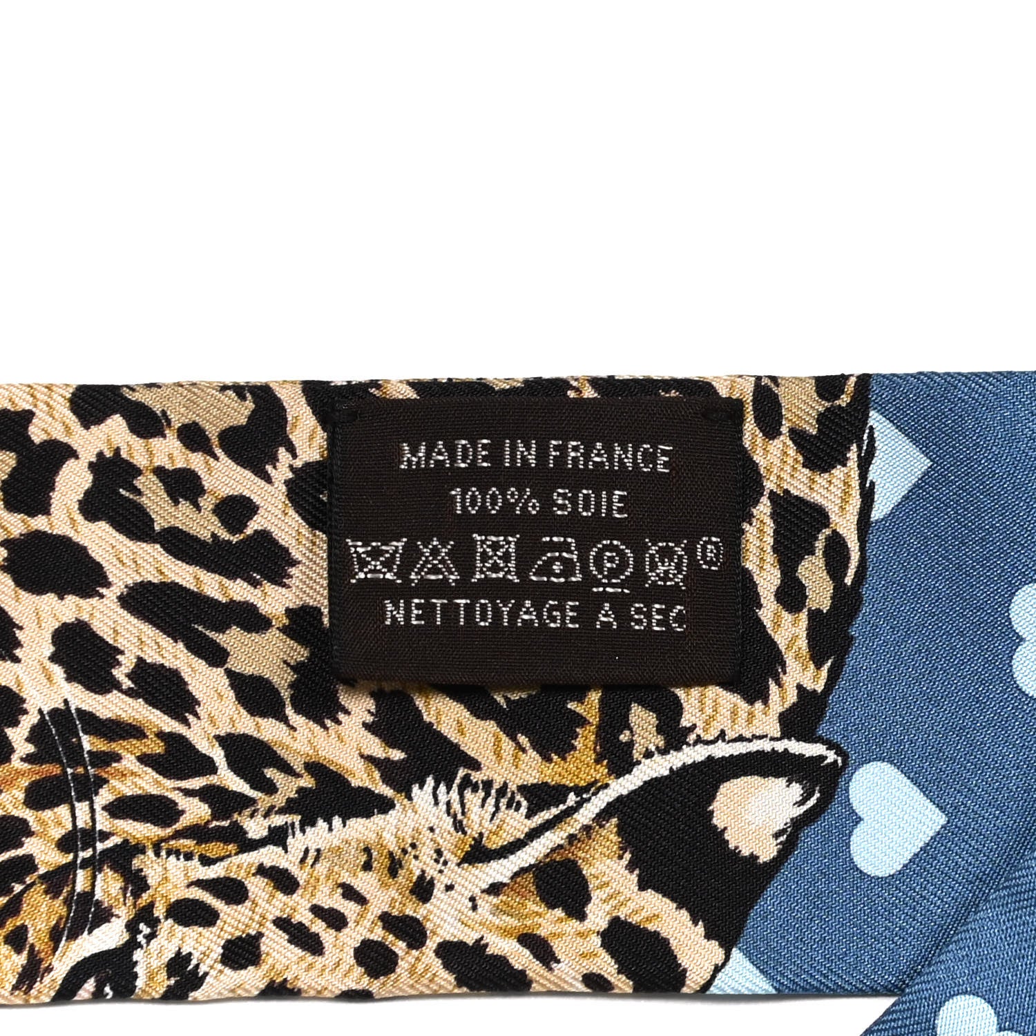 Hermes Silk Jungle Love Twilly Gris Bleuete Vert 4 of 4