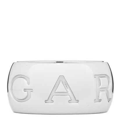 Bulgari 18K White Gold Monologo Band Ring 55 7.25 2 of 3