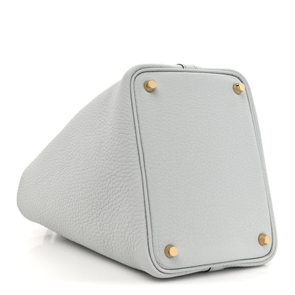 Hermes Taurillon Clemence Picotin Lock 18 PM Bleu Pale 4 of 11